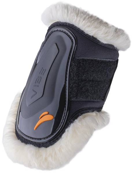 Ochran.Equick tył S czarne futro Velcro Vibe
