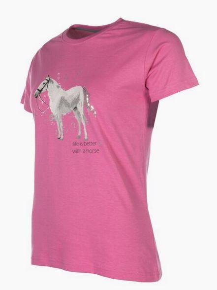 T-shirt 134/140 róż Sparkle HKM S25