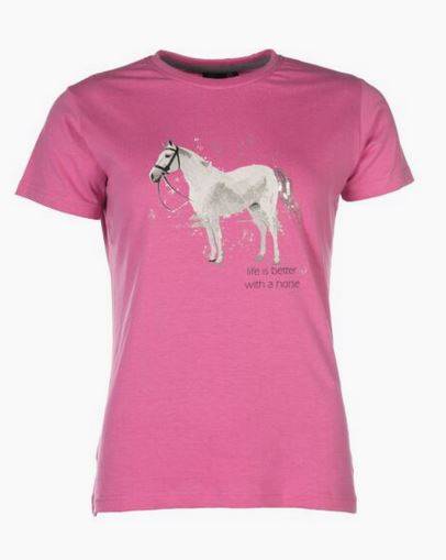T-shirt 122/128 róż Sparkle HKM S25