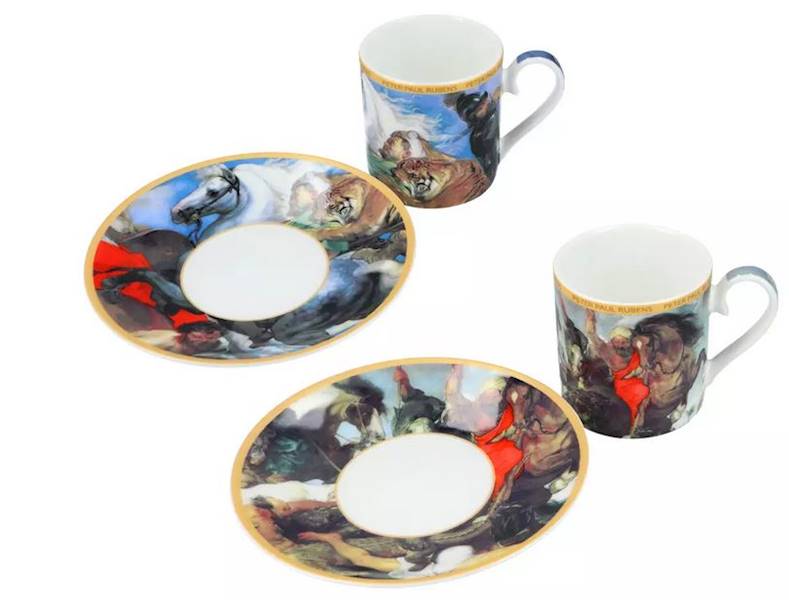 Zestaw dwie filiżanki espresso Rubens