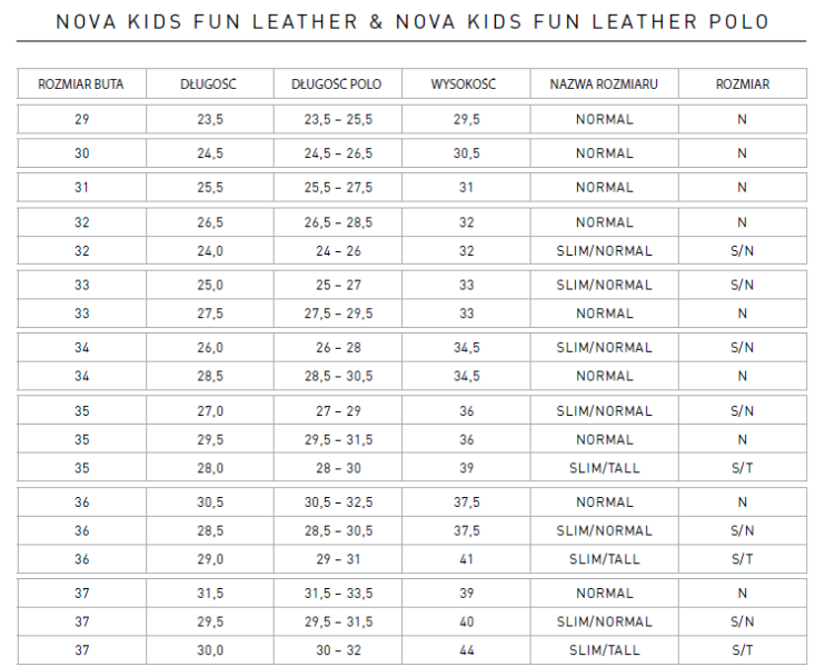 Buty wysokie 35 S/T czarne Nova Kids Fun Leather 