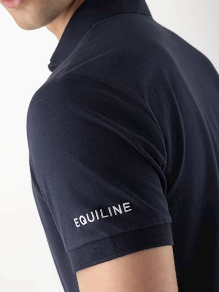 T-shirt polo M.M granat Eqpartek Equiline
