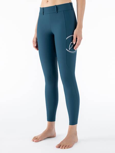 Bryczesy 40 1/2 petrol legginsy Evrakh Equiline 