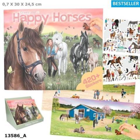 Zestaw z naklejkami Happy Horses