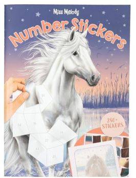 Zestaw z naklejkami Number Sticker Miss Melody
