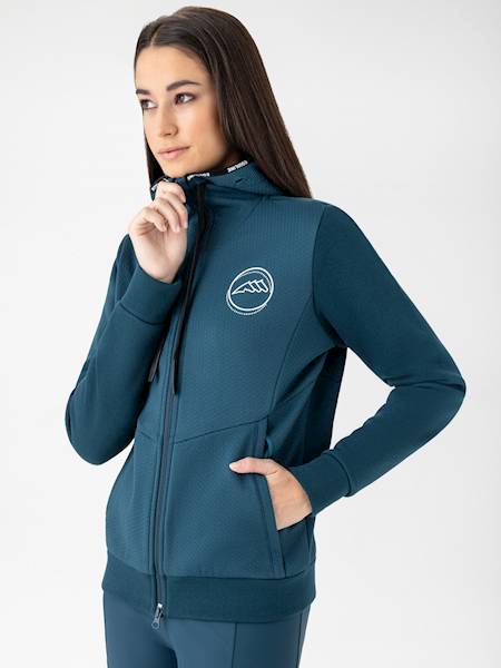 Bluza S petrol Eolis Full Zip Equiline W25