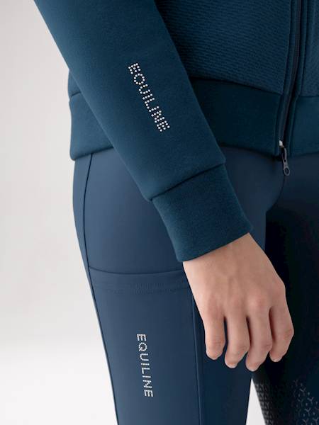 Bluza S petrol Eolis Full Zip Equiline W25