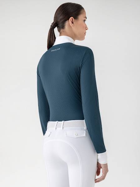 Koszula 36 D/R petrol Estock Equiline W25