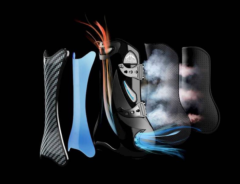 Ochran.Ver. przód M brąz Carbon Gel Vento