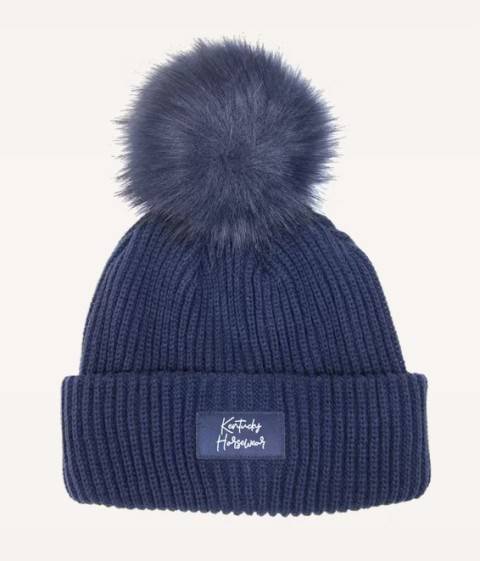 Czapka z. granat Beanie pompon Kentucky