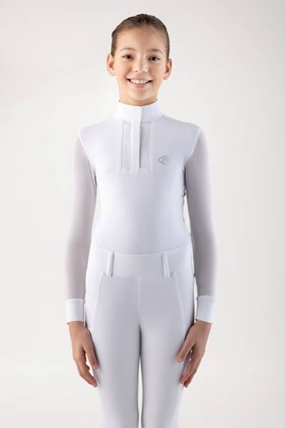 Koszula 128/140 biała Cozio Equiline W25