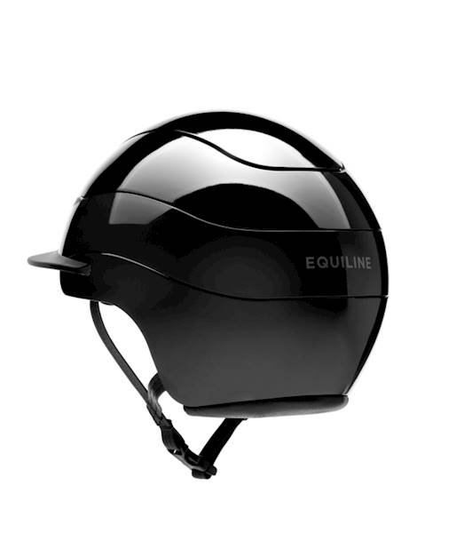 Kask Equiline 56 czarny shine logo Xanto standard