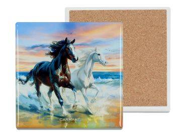 Podkładka ceramiczna kwadratowa pod kubek