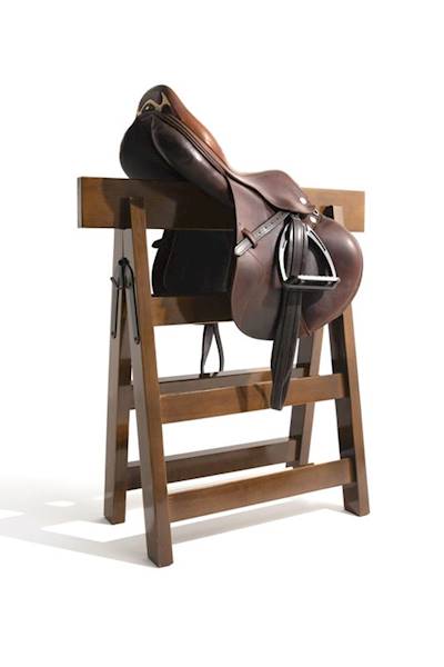 Stojak na siodło drewniany