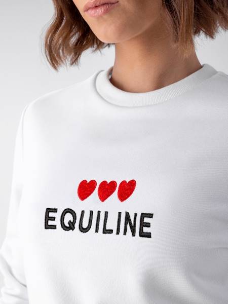 Bluza L biała Love Equiline V26