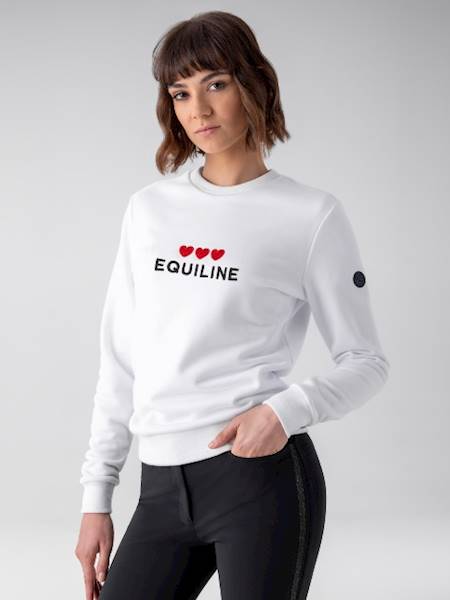 Bluza L biała Love Equiline V26