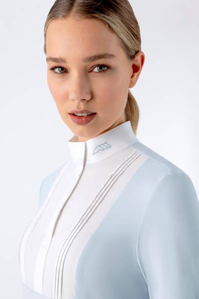 Koszula 36 D/R błękitna Editha Equiline SS26