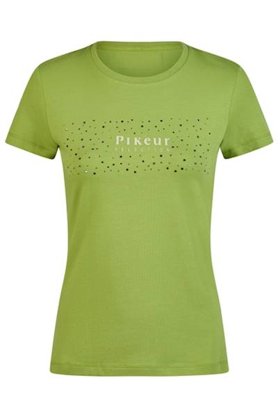 T-shirt damski Cotton Pikeur zielony
