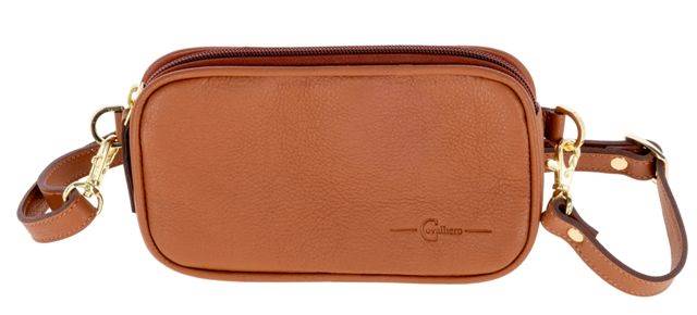 Torebka nerka koniakowy Covalliero SS26