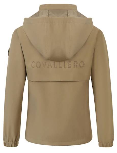 Kurtka przeciwdeszczowa 140/146 brąz Covalliero