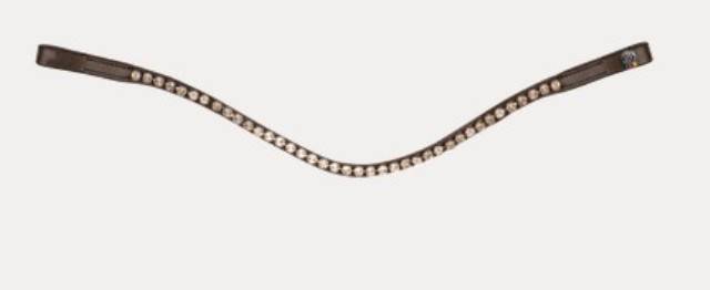 Naczółek 2 peach/brązowy fala X-Line Glam S26