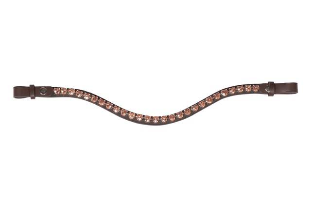 Naczółek 2 brąz/taupe fala Amour HKM