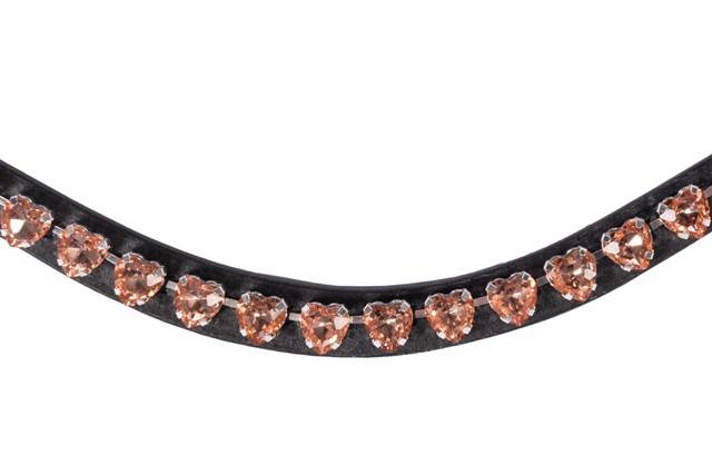 Naczółek 1 czarny/taupe fala Amour HKM