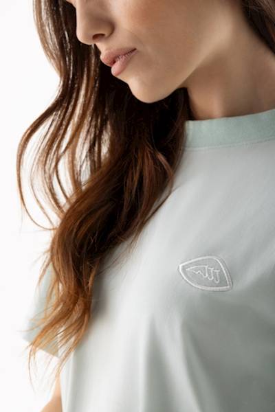 T-shirt XS zielony Crogo Equiline S26