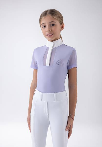 Koszula 158/170 liliowa Gili Equiline S26