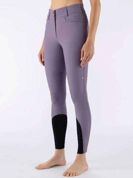 Bryczesy 40 1/2 fioletowe Crystalek Equiline S26