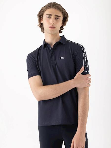 T-shirt polo M.L granatowy Cravet Equiline S26
