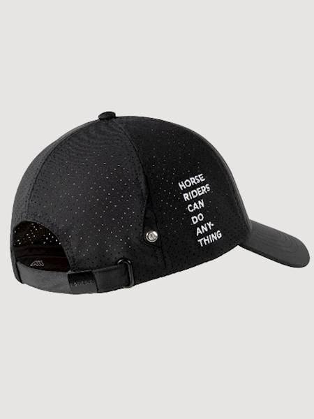 Czapka z daszkiem czarna Castel Equiline S26