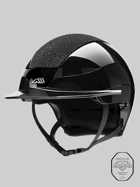 Kask Equiline 56 czarny shine Xanto std SW top