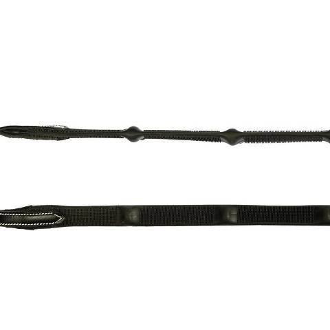 Wodze Biothane czarne kołeczki Jump in