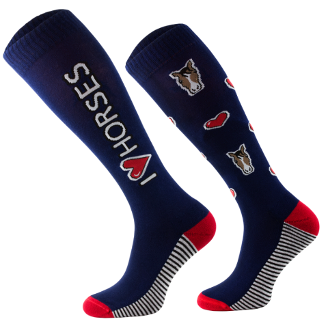 Skarpety 39/42 granatowe Love Horses Comodo
