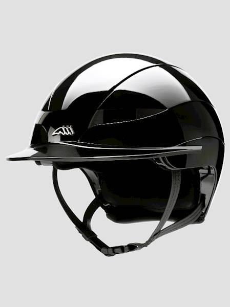 Kask Equiline 57 czarny shine logo Xanto sun