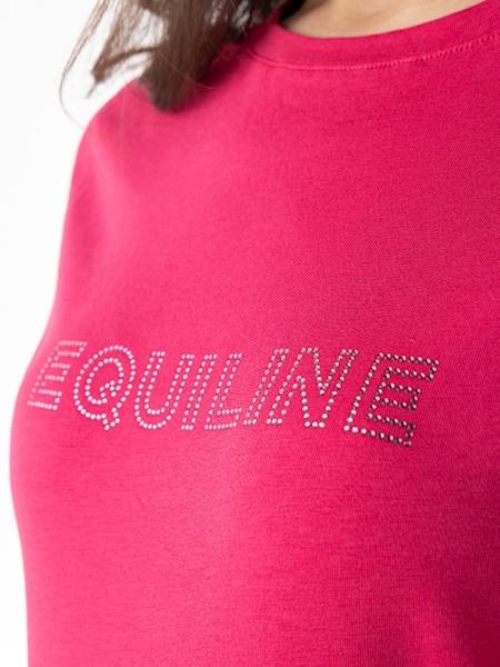 T-shirt S róż Dania Strass Eqode by Equiline