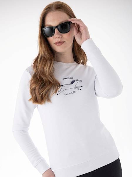 Bluza S biała Dona Horses Eqode by Equiline