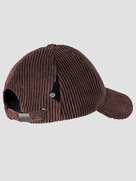 Czapka z daszkiem czekoladowa Velvet Eqfalt A26