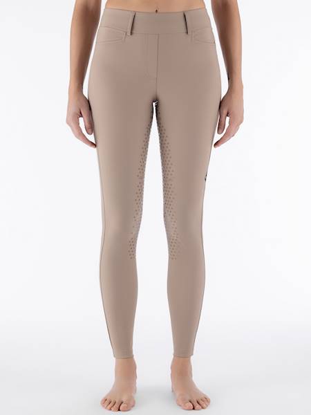Legginsy damskie Leggyfh Equiline beżowe