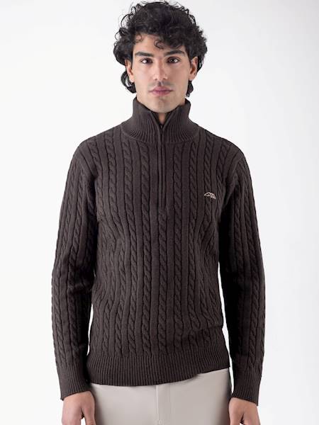 Sweter M.L brąz Coco Equiline W26