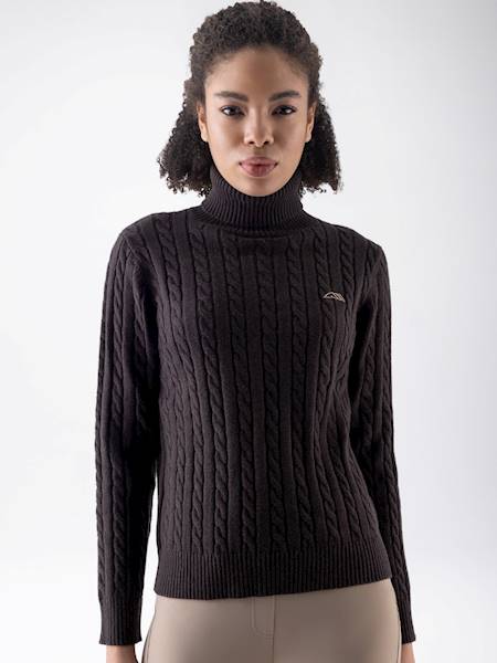 Sweter XS brąz Lover Equiline W26