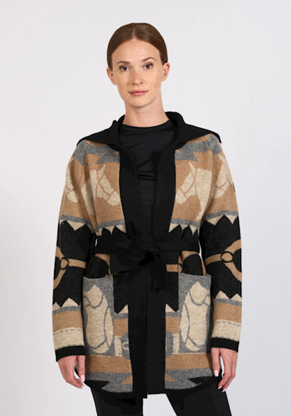Sweter damski Kiel Vestrum czarno-beżowy