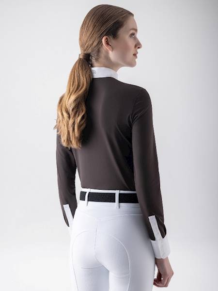 Koszula 36 D/R brąz Glen Equiline W26