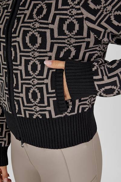 Sweter S czarny Knit-Zip Eskadron H26