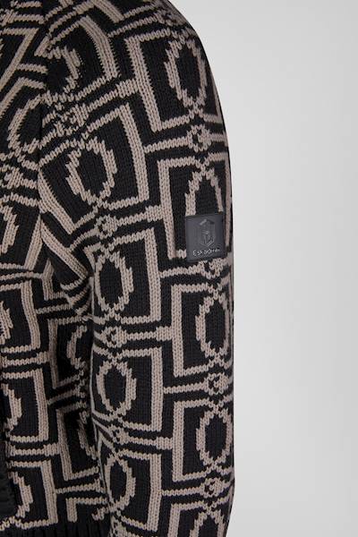 Sweter S czarny Knit-Zip Eskadron H26