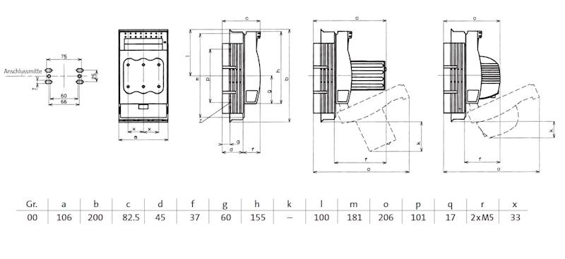 Rozłącznik bezpiecznikowy 160A zaciski most.70mm2