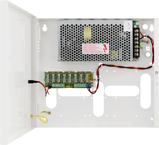 PSDC 12V/8A/8×1A/TOPIC zasilacz do 8 kamer HD
