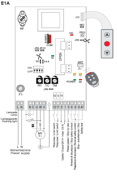 Centrala sterująca DITEC E1A