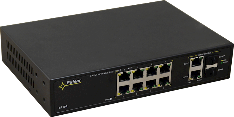 Switch POE 10-portowy SF108-90W do 8 kamer IP